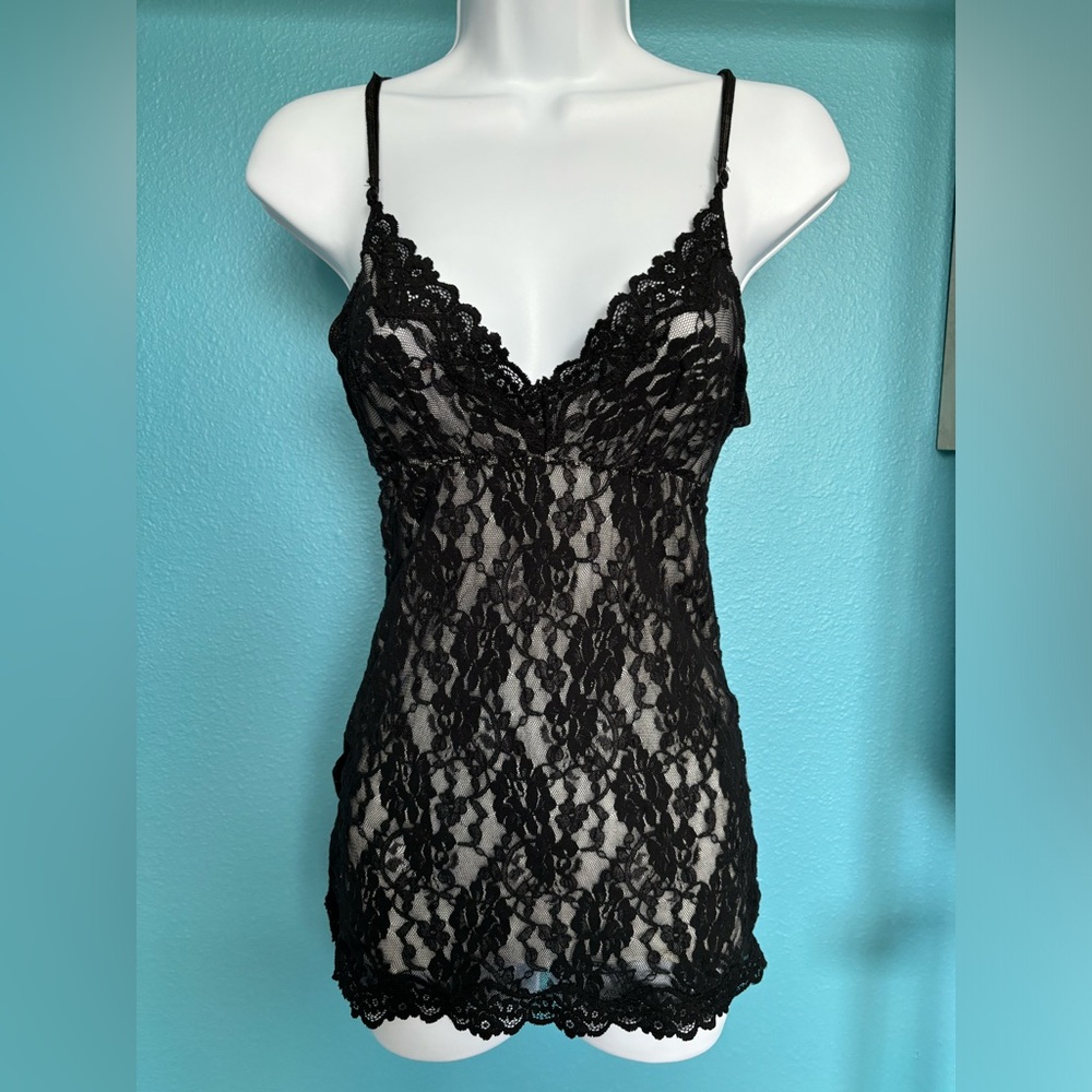Black lacy Victoria’s Secret lingerie/slip